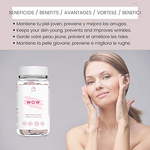 Keto Actives Colageno (WOW - 1 MES) - Colageno Hidrolizado VERISOL + Biotina + Acido Folico + Aceite de Ricino | Cabello, Piel, Uñas & Articulaciones, Dieta Keto, Natural | Asistencia con Expertos