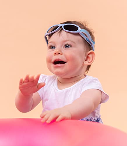 Kiddus Gafas de sol Baby para bebés, NIÑOS Y NIÑAS, desde 0 meses a 2 años, 100% protección UV, MUY CÓMODAS gracias a la SUAVE banda ajustable, el regalo ideal para recién nacidos.