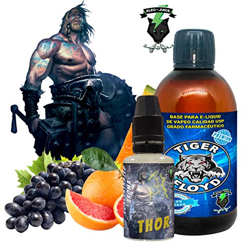 Kit Alquimia Vapeo | Thor Aroma Concentrado + Base Vapeo - 70VG/30PG - 100 ml | Sin Nicotina: 0mg | Para Vaper Cigarrillo Electronico | Sabor Flavour