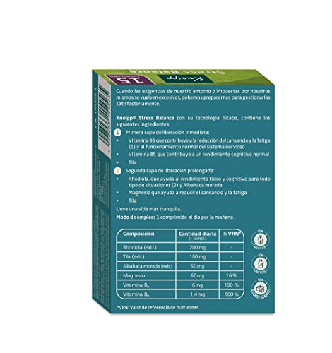 Kneipp Stress Balance 15 Comprimidos 30 g