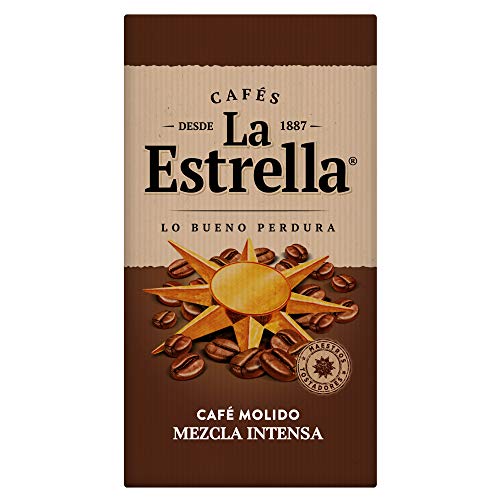 LA ESTRELLA Café Tostado Molido Mezcla 50/50 250g - 8 Paquetes