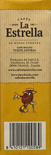 LA ESTRELLA Café Tostado Molido Natural 250g - 8 Paquetes