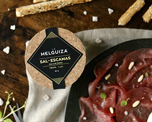 La Melguiza - Sal Marina en Escamas ideal como condimento para la cocina. (Trufa negra)