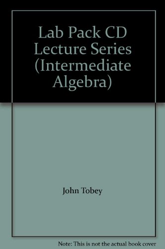 Lab Pack CD Lecture Series (Intermediate Algebra)