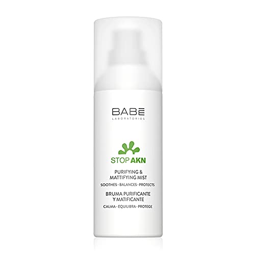 Laboratorios Babé Laboratorios Babe - Bruma Purificante y Matificante | Stop AKN | Solución facial anti-acne en formato bruma | Reduce imperfecciones | 75ml 75 ml