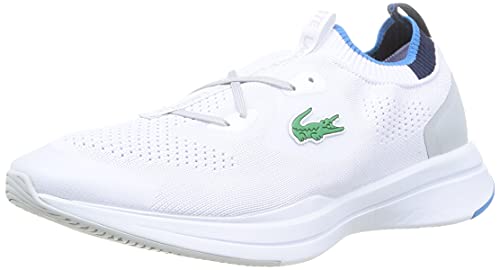 Lacoste Run SPIN Knit 0121 1 SFA, Zapatillas Mujer, Wht/BLU, 39.5 EU