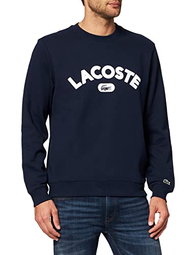 Lacoste SH6873 Sudadera para Hombre, Marino, M