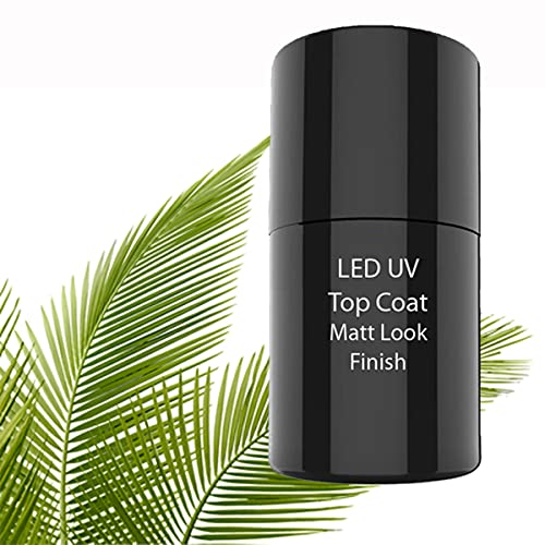 LED/UV Top Coat Matt Look Finish 5 ml - Twin Coat - UV Gel Lack - Capa superior LED/UV Acabado mate Acabado 5 ml - Capa doble - Barniz de gel UV