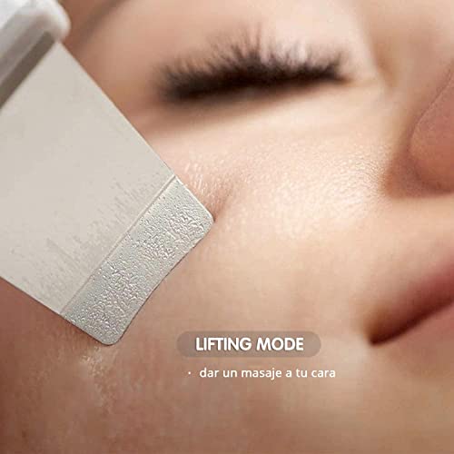 Limpiador Facial Eléctrico, Exfoliación de Cara, Peeling Facial 4 Modos para Limpiar los Poros y Cuidar la Piel, USB Recargable, Ideal para Acné (Rosa)