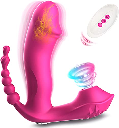 Love Charm C-lítoris chupar v-ibrador Recargable estimulador del c-lítoris Punto G clítoris masajeador Fuerza de succión Fuerte y V-ibraciones para el Orgasmo Femenino rápido para Las Parejas Mujer