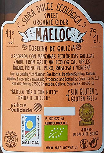 Maeloc Sidra Dulce Ecológica, 75cl