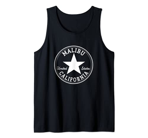 MALIBU Los Angeles California Beach Surfer USA vacation Camiseta sin Mangas