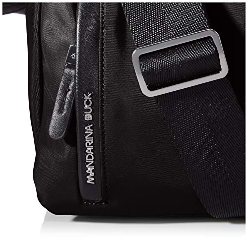 Mandarina Duck Hunter P10VCT19, Bolso Bandolera para Mujer, Black, 28x23x14 (L x H x W)