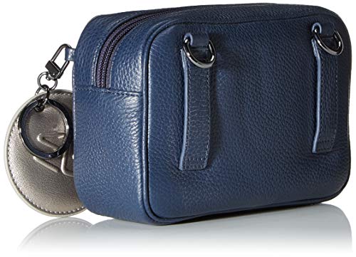 Mandarina Duck Mellow Leather P10FZT22, Bolso de Mano para Mujer, Dress Blue, 18x12x6 (L x H x W)