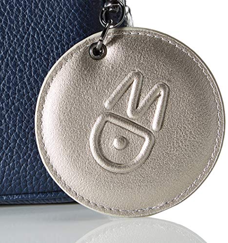 Mandarina Duck Mellow Leather P10FZT22, Bolso de Mano para Mujer, Dress Blue, 18x12x6 (L x H x W)