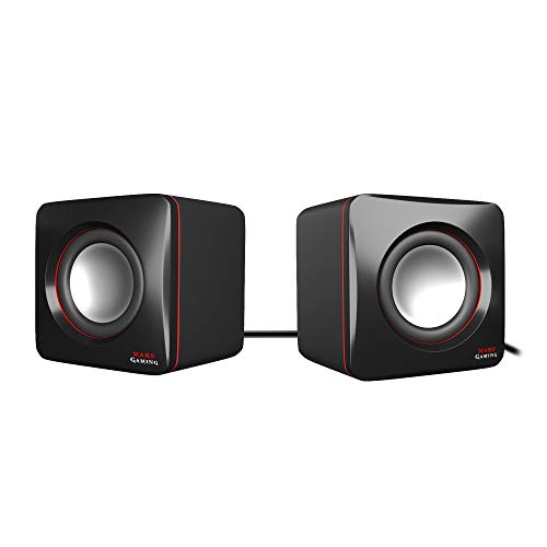 Mars Gaming MAS0, Altavoces Gaming Compactos, 8W, USB, Jack 3.5mm, PC/Mac/Smartphone/Tablet