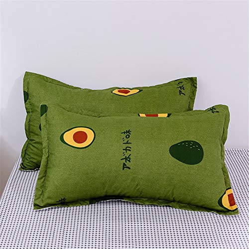 Mateju Juego de Ropa de Cama 3 Piezas, Nórdico Moderno Estampado 1 Funda de Edredón y 2 Funda de Almohada Microfibra Poliéster Respirable Cremallera Diseño (Aguacate Verde,240x220cm)