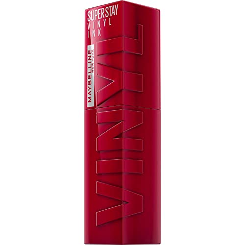 Maybelline Pintalabios, Efecto Vinilo de Larga Duración, Superstay Vinyl Ink, 16h de Color y Brillo, Vinilo Fijo, Tinta Líquida que no Transfiere ni Mancha, Tono 55 Royal