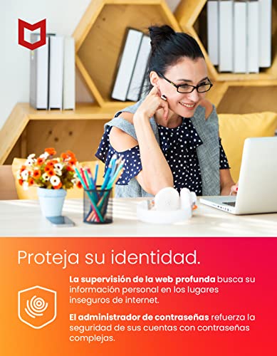 McAfee Total Protection 2022 | 3 dispositivos | 1 año | Antivirus, seguridad en Internet, administrador de contraseñas, VPN, protección de la identidad | PC/Mac/Android/iOS | Por correo postal