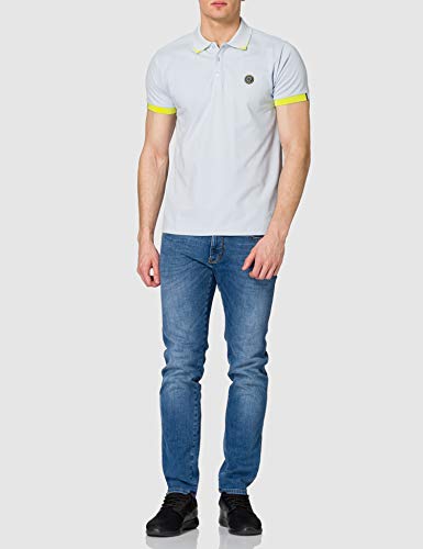 Mexx Short Sleeve Polo de Manga Corta, Azul Claro, M para Hombre