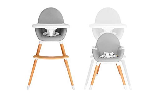 mibebestore - Trona de bebés 2 en 1, convertible en sillita (Regalo: Babero personalizado,nombre bordado)