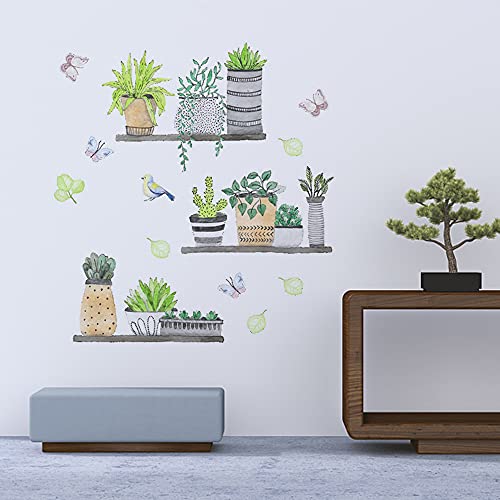 milaosk Pegatinas Decorativas Pegatinas de Pared de Planta Adhesivos Pared Para Dormitorio Sala de Estar Cuarto de los Niños, Arte de Bricolaje Hogar Pegatina Mural (30*90cm)