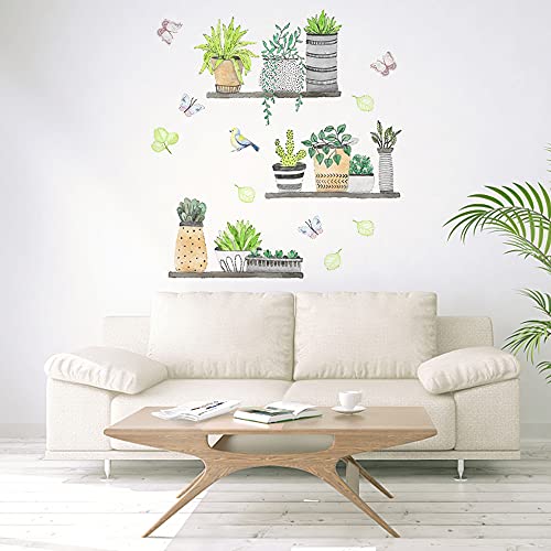 milaosk Pegatinas Decorativas Pegatinas de Pared de Planta Adhesivos Pared Para Dormitorio Sala de Estar Cuarto de los Niños, Arte de Bricolaje Hogar Pegatina Mural (30*90cm)