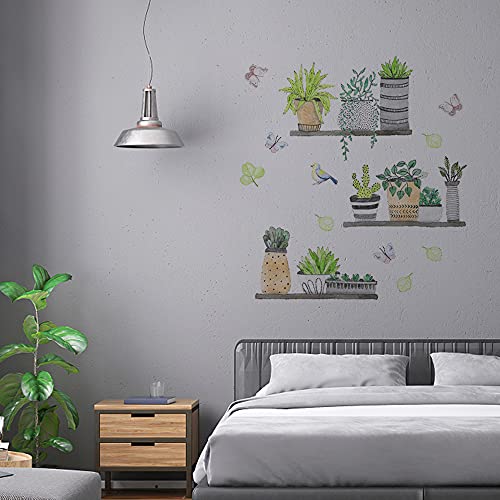 milaosk Pegatinas Decorativas Pegatinas de Pared de Planta Adhesivos Pared Para Dormitorio Sala de Estar Cuarto de los Niños, Arte de Bricolaje Hogar Pegatina Mural (30*90cm)