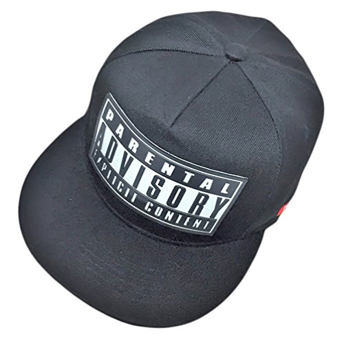 MissFox Sombrero Plano De Béisbol Accesorios para Parejas Hip Hop Snapback Negro Blanco