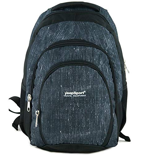 Mochila Escolar Grande para niños y niñas (39 litros), Premium - yeepSport S119dx (Jeans Blue)