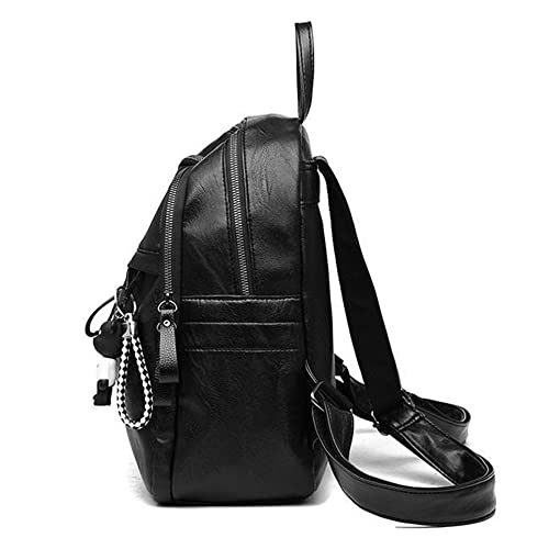 Mochila para Mujer, Mochila Antirrobo, Minimochila Mujer, Mochila Plegable, Casual, Negro, Impermeable, Backpack Señora, Niña Adolescente Escolar, Viajes, Bolso Informal Multifuncional, Regalo Mujer