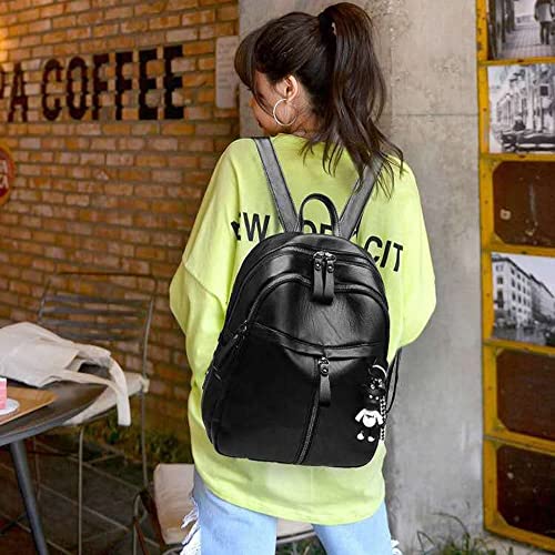 Mochila para Mujer, Mochila Antirrobo, Minimochila Mujer, Mochila Plegable, Casual, Negro, Impermeable, Backpack Señora, Niña Adolescente Escolar, Viajes, Bolso Informal Multifuncional, Regalo Mujer