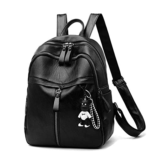 Mochila para Mujer, Mochila Antirrobo, Minimochila Mujer, Mochila Plegable, Casual, Negro, Impermeable, Backpack Señora, Niña Adolescente Escolar, Viajes, Bolso Informal Multifuncional, Regalo Mujer