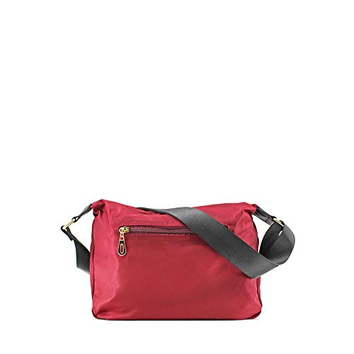 MODELISA - Bolso Bandolera Con Cremallera Estampado Para Mujer (Rojo)