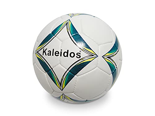 Mondo Sport – Balón de fútbol Fusion Kaleidos – Talla 5 Profesional – 440 g – Blanco Azul Amarillo – 13874