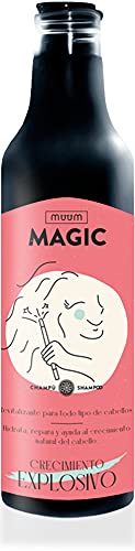 muum - Champú Magic Crecimiento Explosivo. Con Biotina, hidrata, suaviza repara y ayuda al crecimiento natural del cabello - 500 ml.