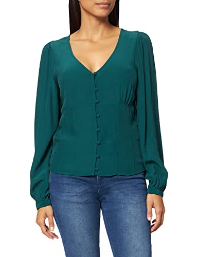 Naf Naf Homy C1 Camisa, Verde Oscuro, 44 para Mujer