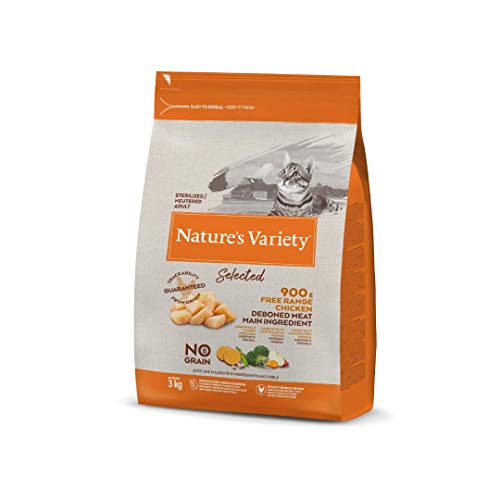 Nature's Variety Selected - Pienso para gatos esterilizados con pollo campero deshuesado 3 Kg