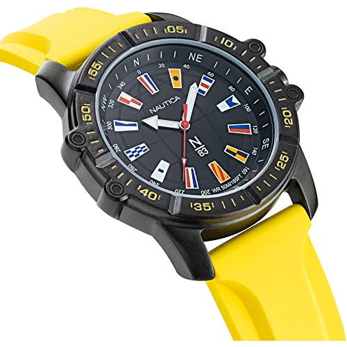 Nautica N83 Garda Cup Men's Yellow Silicone 46MM Watch NAPGCS004