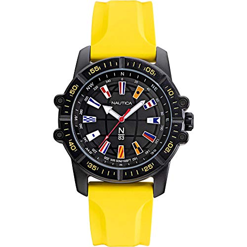 Nautica N83 Garda Cup Men's Yellow Silicone 46MM Watch NAPGCS004