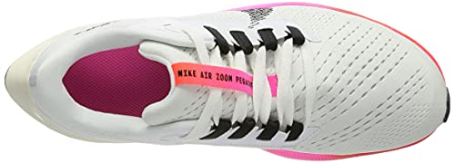 Nike Air Zoom Pegasus 38 (GS), Zapatillas para Caminar Unisex niños, White/Black-Football Grey-Pink, 33 EU