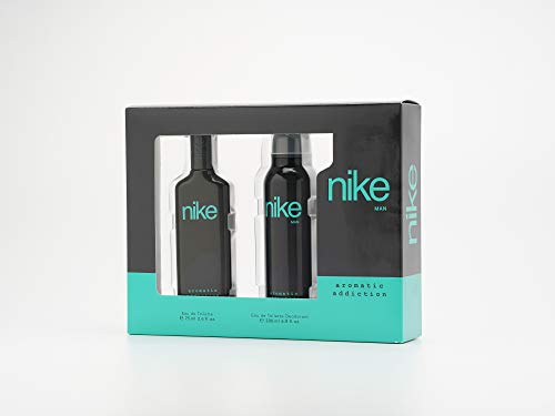 NIKE - Aromatic Addiction, Estuche Regalo de Hombre, Pack de 2 Piezas (Perfume 75 ml + Desodorante Antitranspirante en Spray 200 ml)