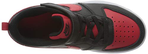 Nike Court Borough Low 2 (PSV), Sneaker, Black/University Red-White, 29.5 EU