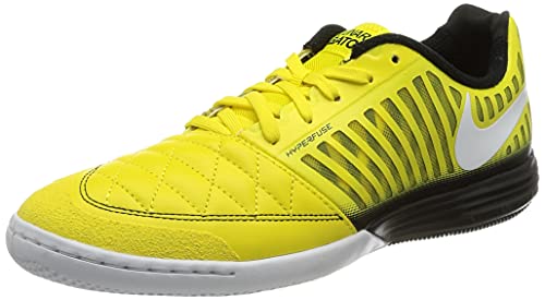 Nike Lunar Gato II IC, Zapatillas de fútbol Hombre, OPTI Yellow White Black, 45 EU