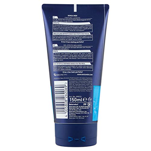 Nivea Men Gel Effetto Bagnato 6 Mega Forte - 150 ml