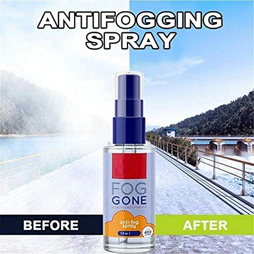 Nuevo agente antiempañante general para vidrio, spray antivaho para automóvil que evita el empañamiento para ventanas de vidrio, espejos,limpiador de agente antiempañante para lentes portátiles (30ML)