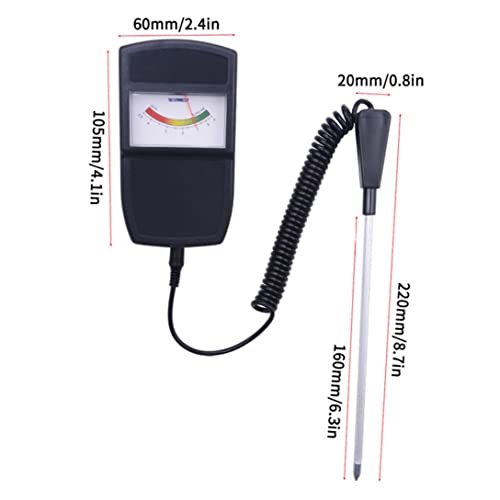 Obelunrp TESTADOR DE Suelo 2 EN 1 Metro DE MUJERA DE Suelo Y TESTADOR DE Niveles DE PH Misa por PORTILIZADOR PORTILIZADO PORTILIZADO DE FERTILIZADOR DE PH ACIDIDAD PH Nivel Acidity ALCALININ