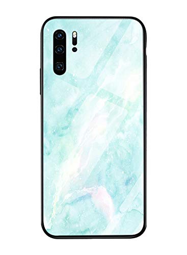 Oihxse Colorido Gradual Cristal Estilo Case Compatible con Huawei Y5 2018/Y5 Prime 2018/Honor 7S Funda Vidrio Templado Trasera Carcasa Borde de Silicona Suave Protectora Ultra Fino Anti-arañazos