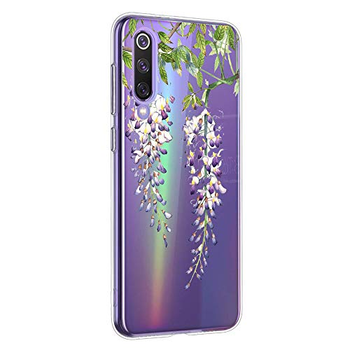 Oihxse Mandala Flores Encaje Patrón Serie Case Compatible con Huawei Y5 2018/honor 7s Funda TPU Silicona Suave Protector Ultra Slim Anti-Rasguño Transparente Carcasa (A10)