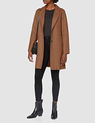 Only Onlcarrie Bonded Coat Otw Noos Abrigo, Woodsmoke/Detail:W.Melange, M para Mujer